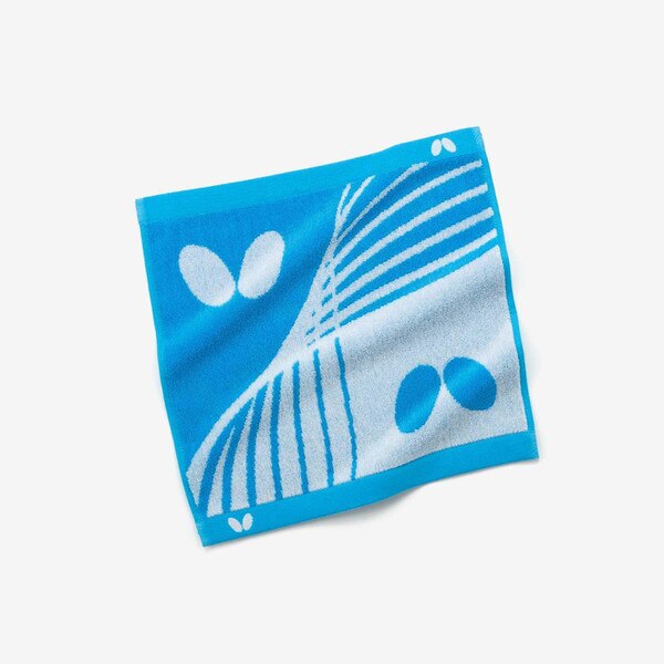 Butterfly Lasicle Hand Towel - Sky Blue - Angled